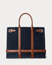 Suede & Leather Large Devyn Tote Bag