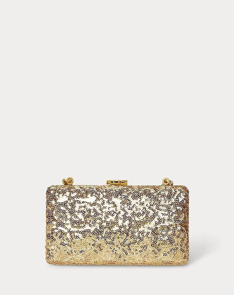 Sequined Small Franki Clutch