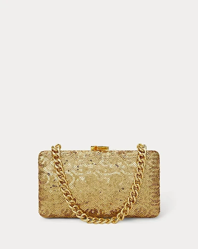 Sequined Small Franki Clutch