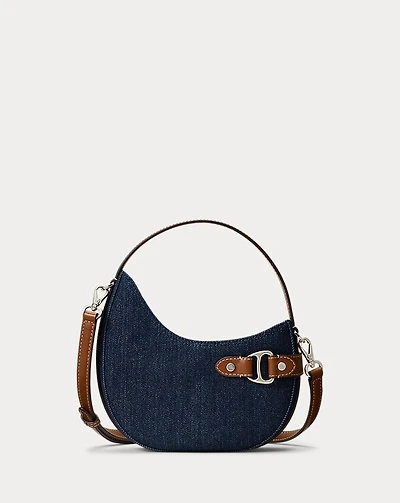 Denim Small Tasha Crossbody Bag