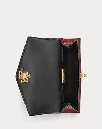 Plaid Leather Small Farrah Satchel