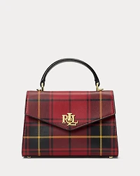 Plaid Leather Small Farrah Satchel