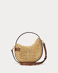 Woven Straw Small Tasha Crossbody Bag