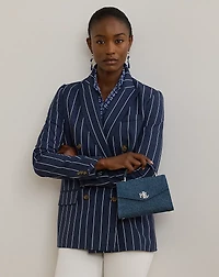 Washed Denim Small Farrah Satchel
