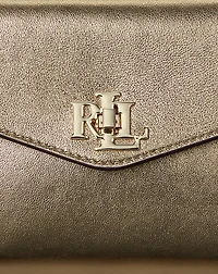 Metallic Leather Small Farrah Satchel