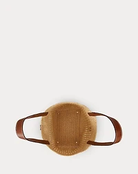 Woven Straw Large Tasha Tote Bag