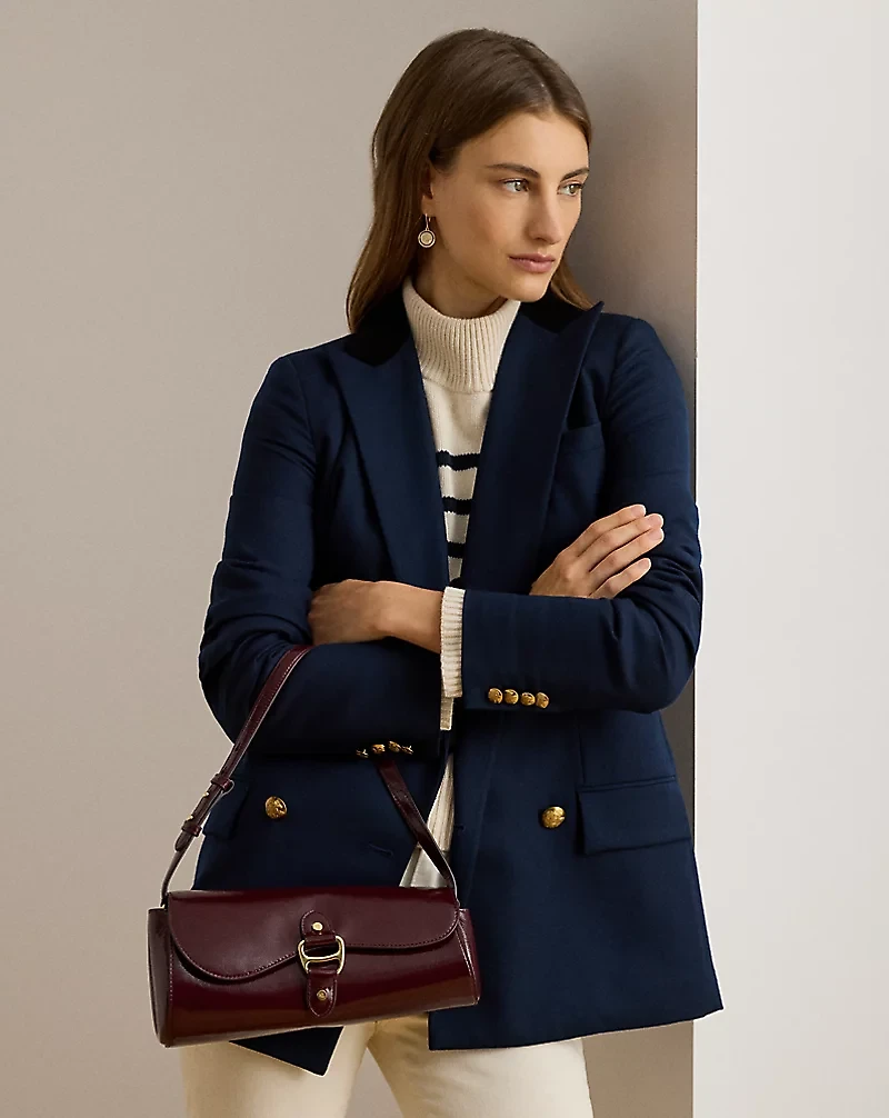 Patent Medium Tasha East-West Bag