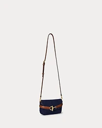 Washed Denim Small Blaike Crossbody Bag