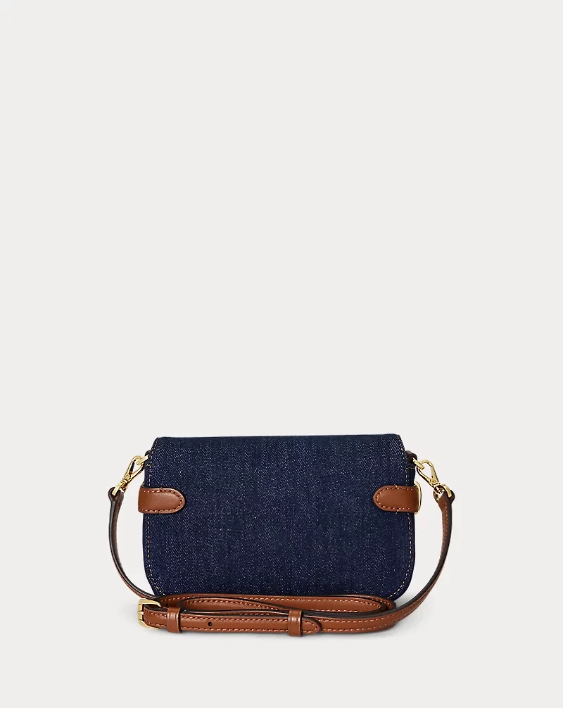 Washed Denim Small Blaike Crossbody Bag