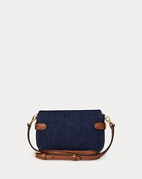 Washed Denim Small Blaike Crossbody Bag