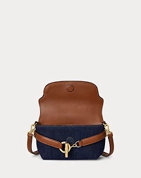 Washed Denim Small Blaike Crossbody Bag