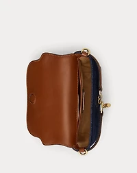 Washed Denim Small Blaike Crossbody Bag