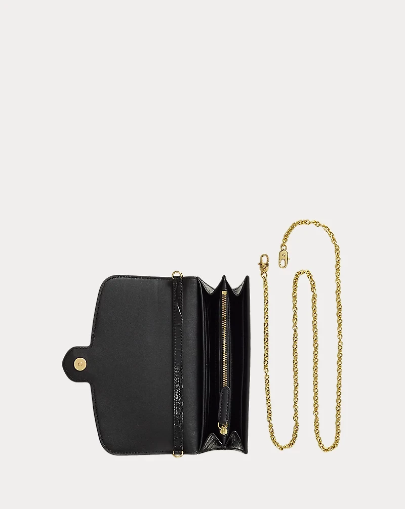 Croc-Embossed Medium Adair Crossbody