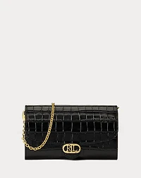 Croc-Embossed Medium Adair Crossbody