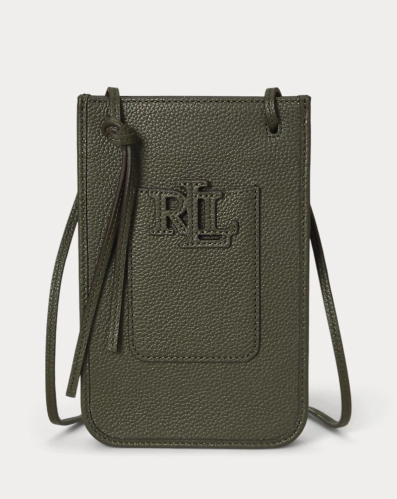 Pebbled Cameryn Crossbody Tech Case