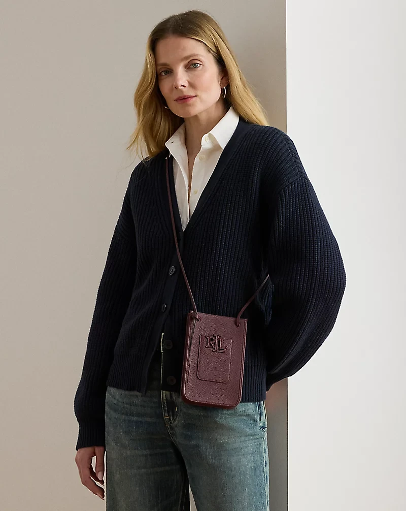 Pebbled Cameryn Crossbody Tech Case