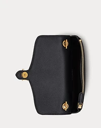 Pebbled Leather Bradley Crossbody Wallet