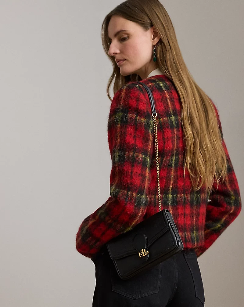 Pebbled Leather Bradley Crossbody Wallet
