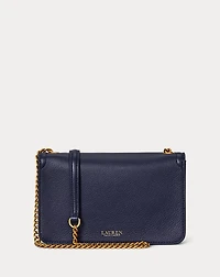 Pebbled Leather Bradley Crossbody Wallet