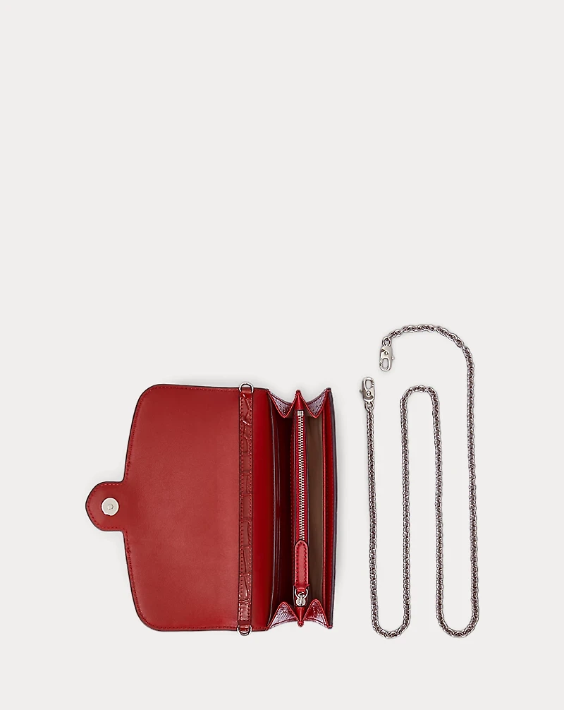 Croc-Embossed Medium Adair Crossbody