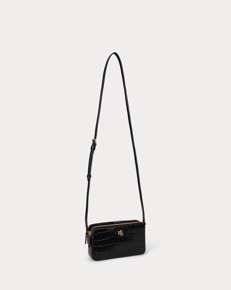 Embossed Medium Witley Crossbody Wallet