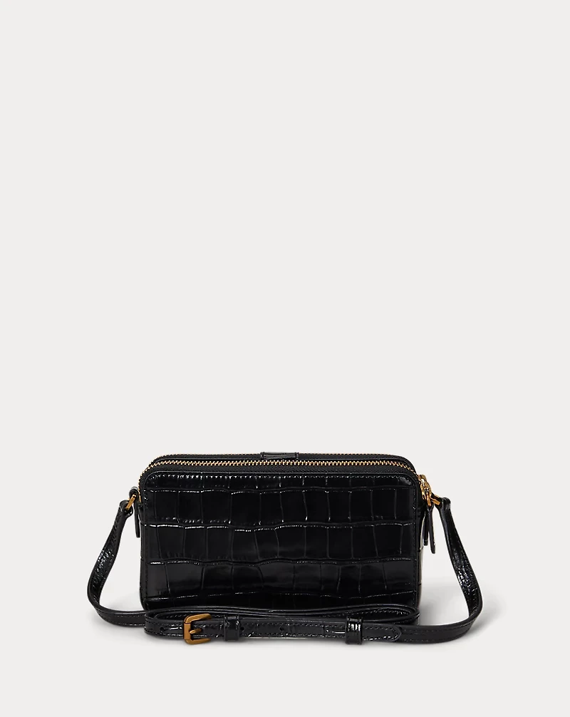 Embossed Medium Witley Crossbody Wallet