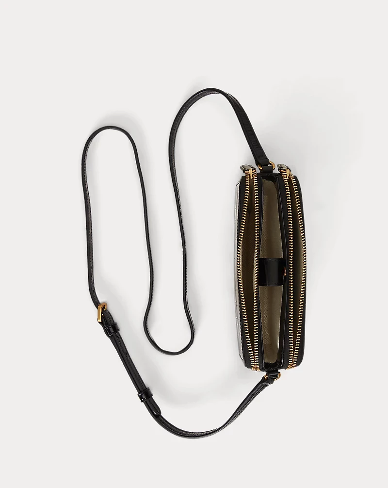 Embossed Medium Witley Crossbody Wallet