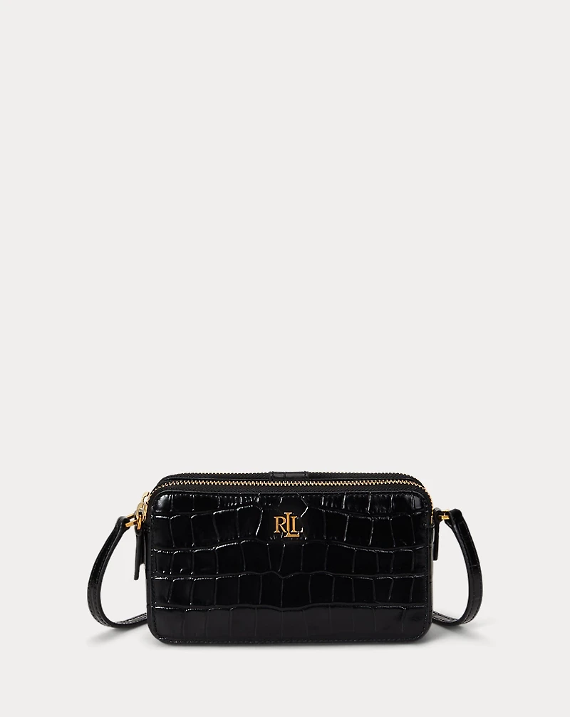 Embossed Medium Witley Crossbody Wallet