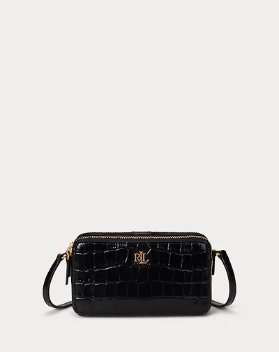 Embossed Medium Witley Crossbody Wallet