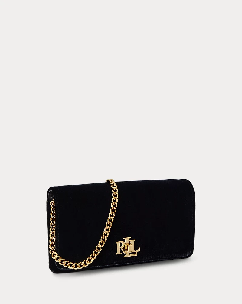 Velvet Crossbody Turn-Lock Tech Case