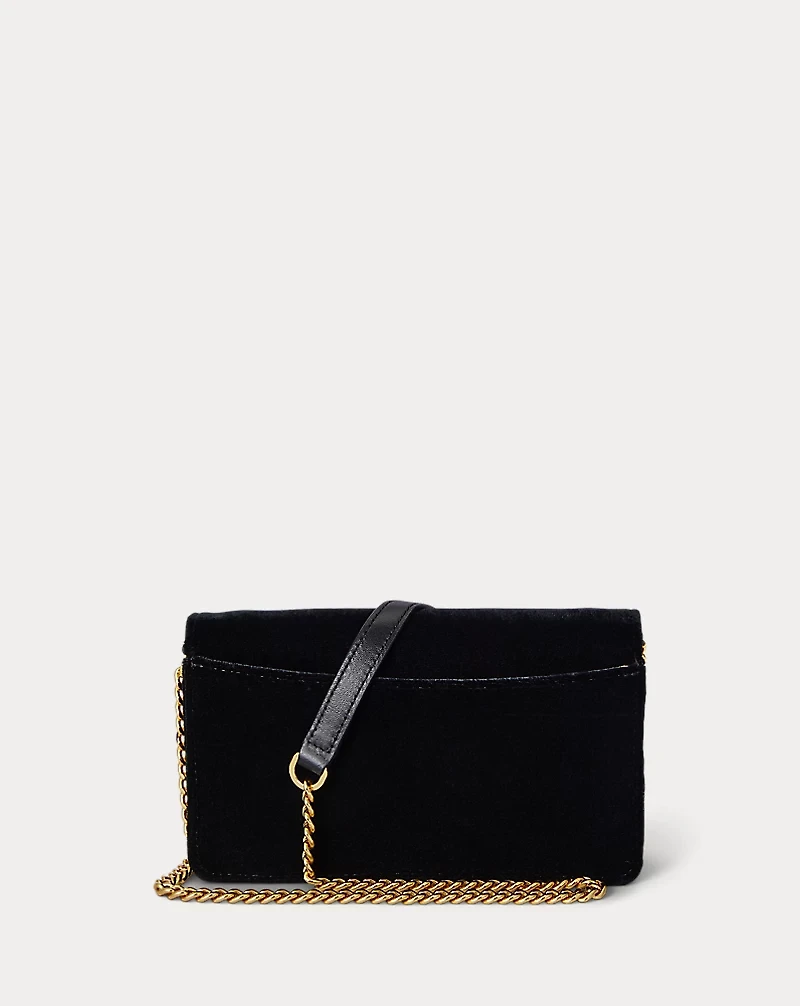 Velvet Crossbody Turn-Lock Tech Case