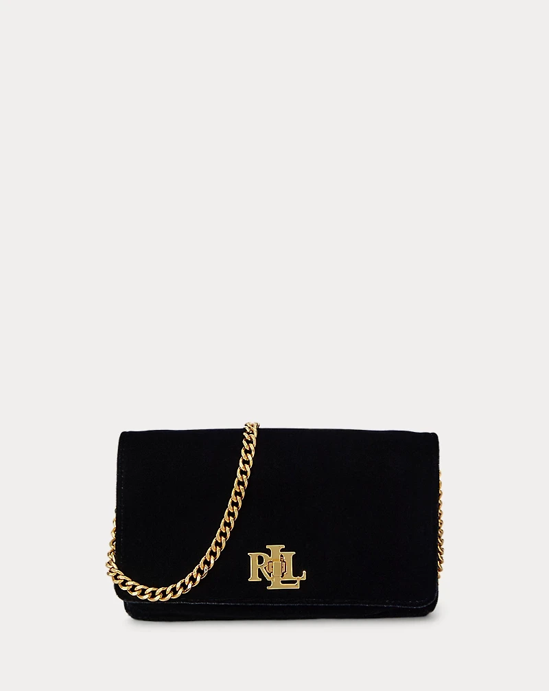 Velvet Crossbody Turn-Lock Tech Case