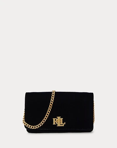 Velvet Crossbody Turn-Lock Tech Case