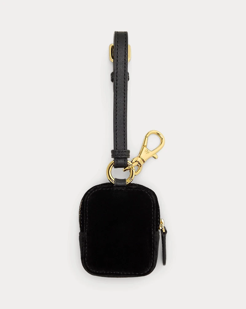 Velvet Mini Zip Pouch