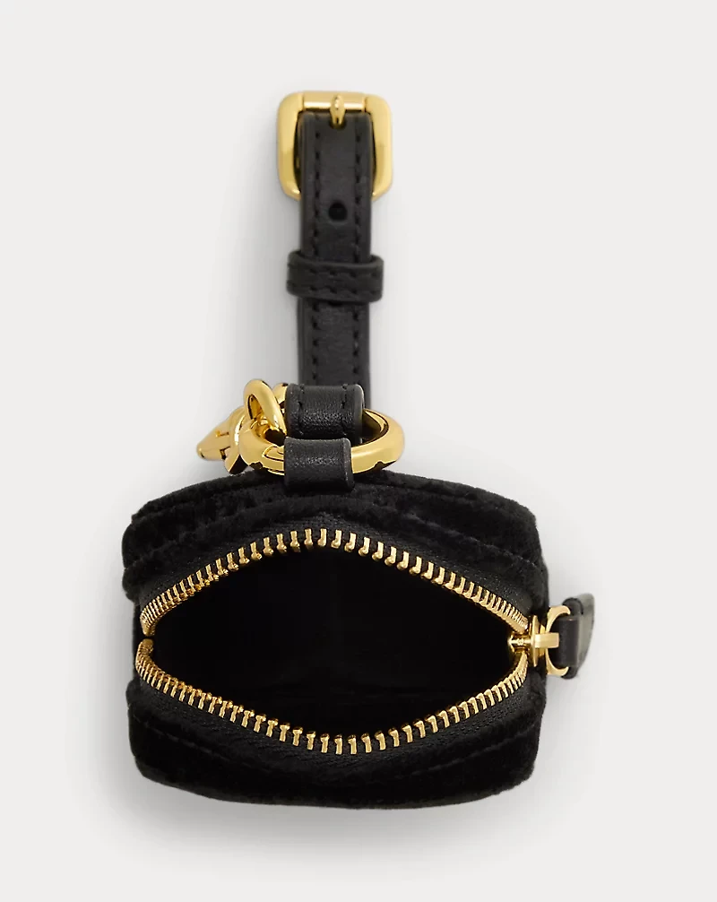 Velvet Mini Zip Pouch