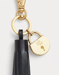Padlock & Leather Tassel Charm