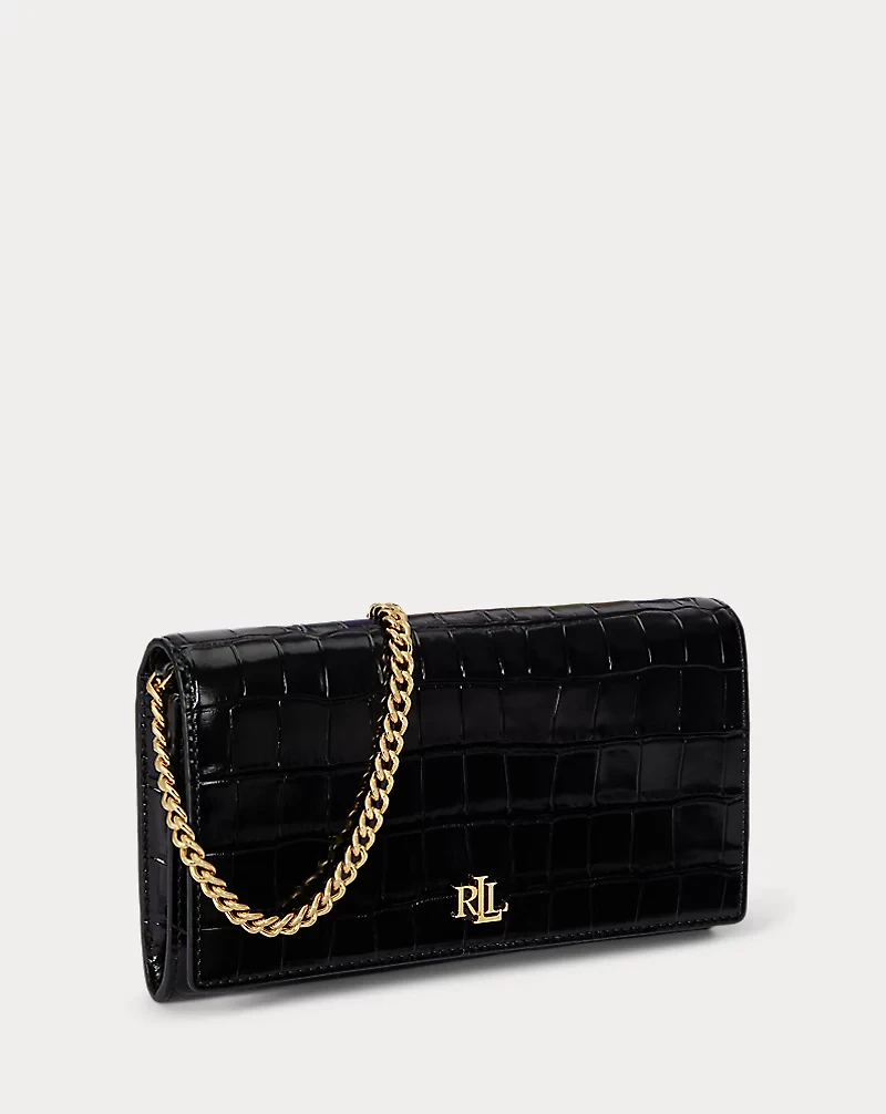 Croc-Embossed Medium Adair II Crossbody