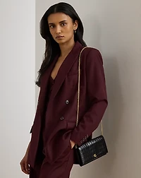 Croc-Embossed Medium Adair II Crossbody