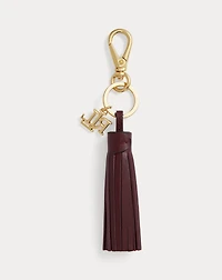 Logo & Leather Tassel Charm