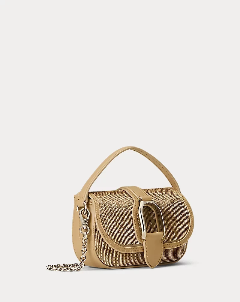 Welington Beaded Satin Mini Chain Bag