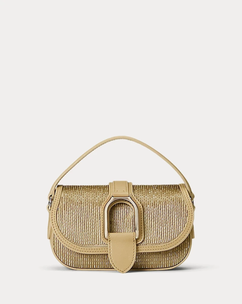 Welington Beaded Satin Mini Chain Bag