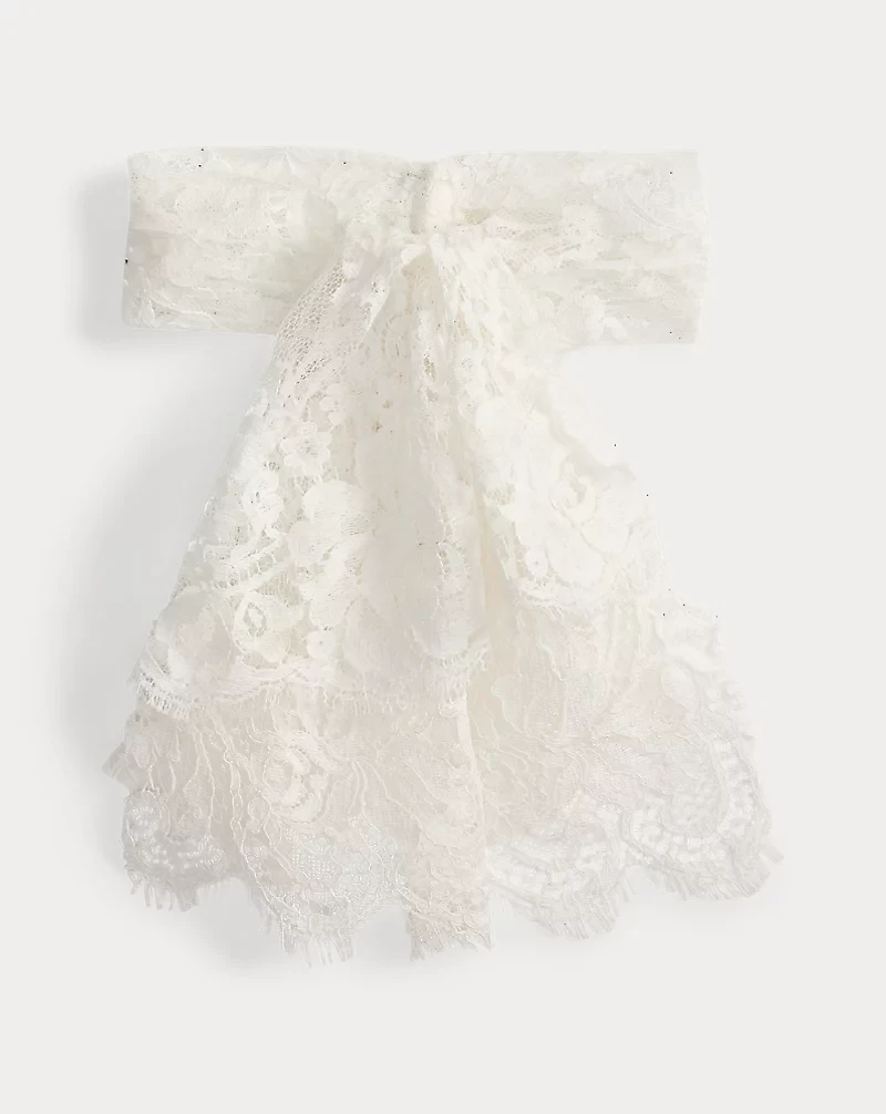 Floral Cotton Lace Jabot