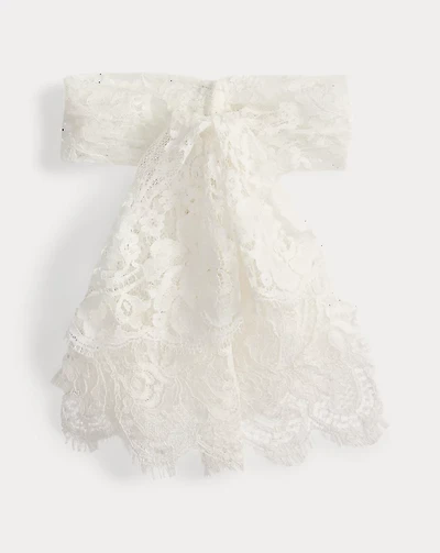 Floral Cotton Lace Jabot