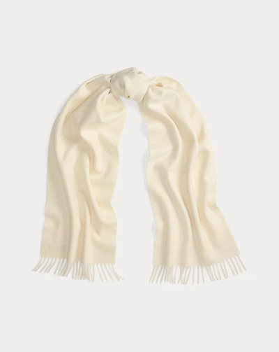 Fringe-Trim Cashmere Scarf