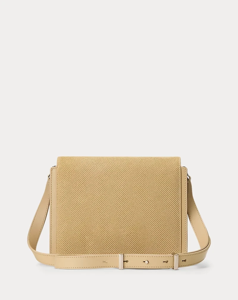 RL 888 Embossed Calf-Suede Crossbody