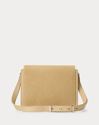 RL 888 Embossed Calf-Suede Crossbody