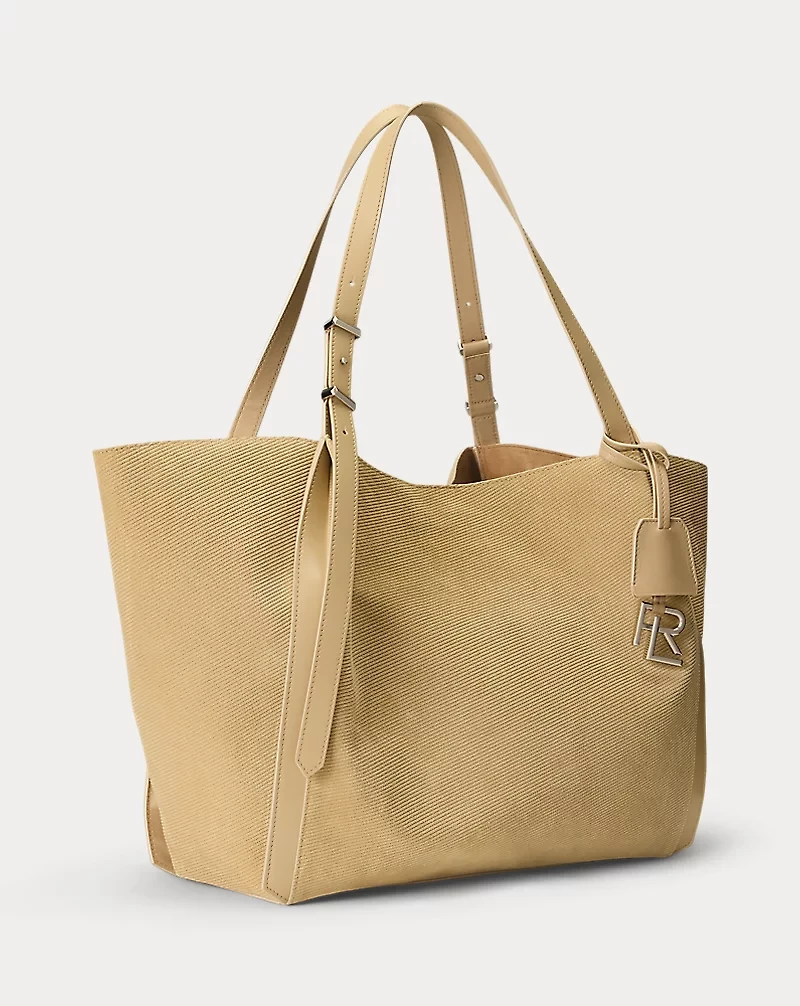 RL 888 Embossed Calf-Suede Tote