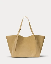 RL 888 Embossed Calf-Suede Tote
