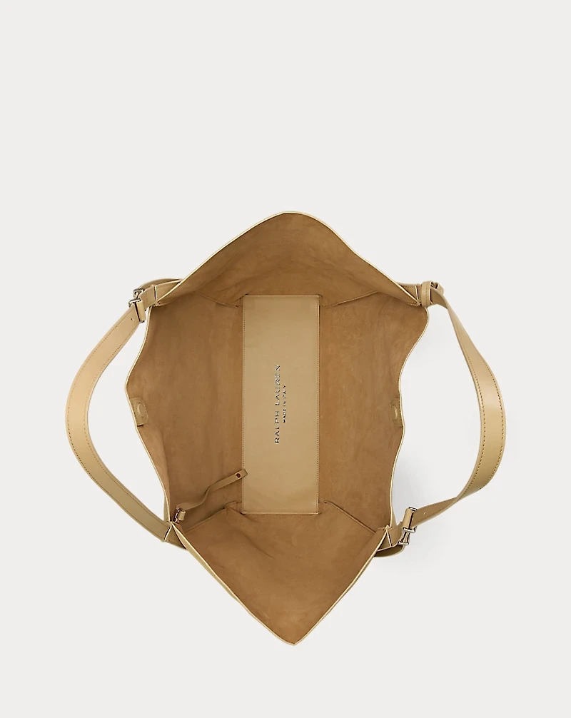 RL 888 Embossed Calf-Suede Tote