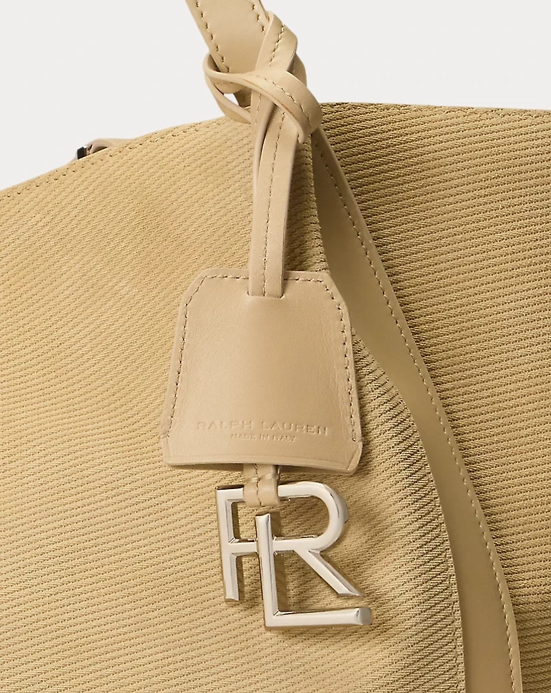 RL 888 Embossed Calf-Suede Tote